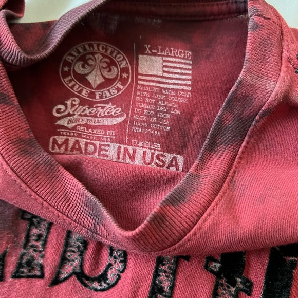 Men’s extra large affliction T-shirt - Picture 3 of 3